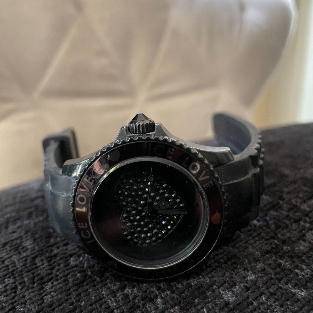 ICE Ice-Watch Black Love Swarovski Crystals Ladies Watch LOBKSS10